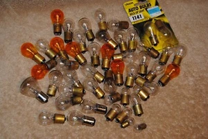 Big Lot of 48 Vintage Automotive Light Bulbs Auto Car 1141 1157 1156 1195 1895 - Picture 1 of 4