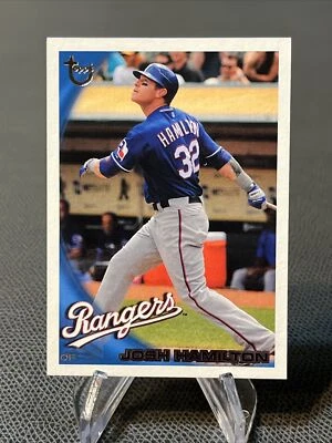 2010 Topps Throwbacks Josh Hamilton #175 Vintage Stock Texas Rangers - Image 1 of 2