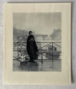 Antiker V. Gilbert Fotogravurdruck Anfang 20. Jh. Salon de 1891 unbekannter Titel - Bild 1 von 6