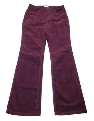 Wrangler Pants Womens 29x31 Burgundy Corduroy High Rise Boot Flare Stretch - Image 1 of 4