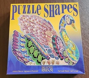 Vintage Casse-tete 1000 Pc Puzzle Shaped like a Swan Sealed  - Picture 1 of 12