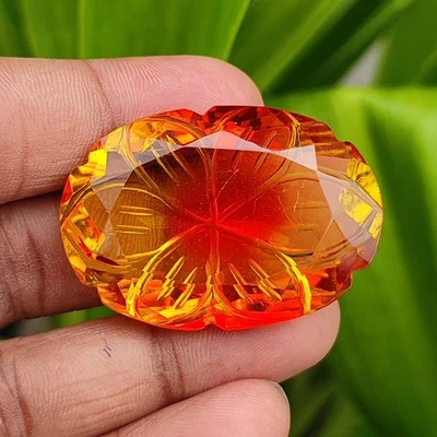 Natural 105.10 Ct Certified Yellow Brazilian Citrine Loose Gemstone Oval Shape - Image 1 of 4