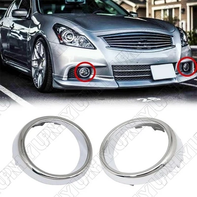 2x Front Bumper Fog Light Bezel Trim 622561MS2A, 622571MS2A For Infiniti G25 G37 - Image 1 of 4