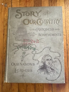 1896 Geschichte unseres Landes Hamilton Mabie Illustriertes Geschichtsbuch Antik - Bild 1 von 8
