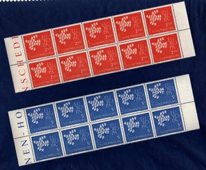 LUSSEMBURGO 1961 EUROPA BLOCCO DI 10 SERIE MNH** - Picture 1 of 1