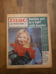 Disc and Music Echo August 31st 1968 Mary Hopkins Cover - Imagen 1 de 4