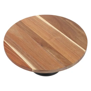  Acacia Wood Cake Stand: Dessert Table Pastry Display Holder - Wooden Dessert - Picture 1 of 12