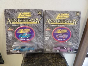CUSTOM GTO & CUSTOM T-BIRD 2000 JOHNNY LIGHTNING ANNIVERSARY SERIES 1:64 LOT - Picture 1 of 5