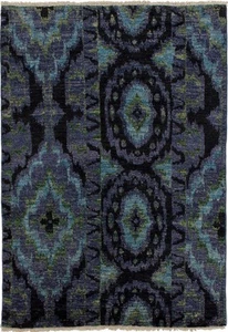 Traditional Hand Knotted Area Rug 4'1" x 5'9" Wool Carpet - Picture 1 of 4