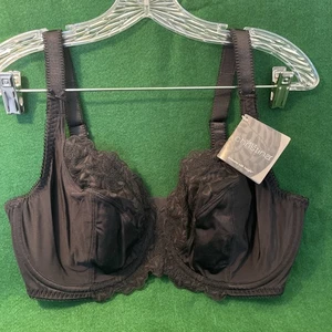 Olga's Christina 55027 40D Schwarz Luxus Lift 2 Ply Bügel BH mit Spitzenakzenten - Bild 1 von 10