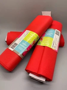 Lot of THREE!! Oly Fun Non-Woven Fabric Craft Material Cherry Pop Waterproof - Picture 1 of 3