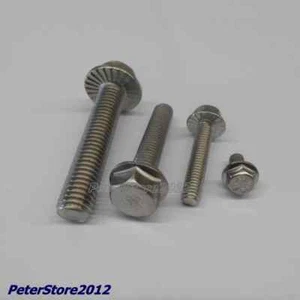  Viti a flangia esagonali in acciaio inox V2A A2 DIN 6921 M5 viti a denti bloccati   - Foto 1 di 1