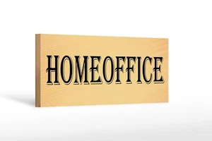 Holzschild Hinweis 27x10 cm Homeoffice Holz Deko Schild wooden sign - Bild 1 von 5