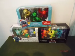 Disney Stitch Figure Collector Sets--Set of 3 NEW - Picture 1 of 1