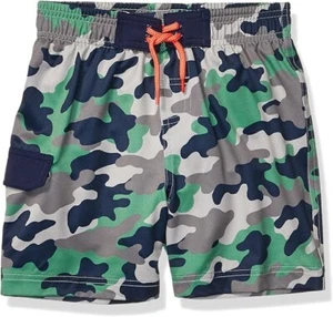 Spotted Zebra Boys Camouflage Drawstring Waist Swim Shorts Size Sm 6/7 NWOT - Picture 1 of 9