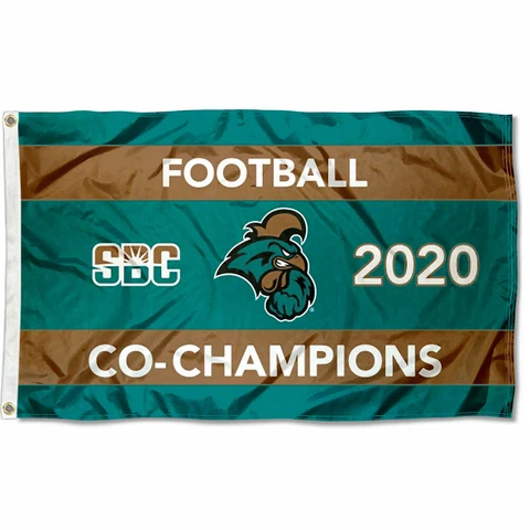 Coastal Carolina Chanticleers 2020 SunBelt Football Champions 3x5 Flag Cover