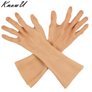 Prótesis de silicona altamente simulada funda de mano cubierta de brazo artificial cicatrices - Imagen 1 de 12