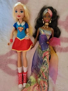 Super Girl Doll & A Pretty Black Fashion Doll. Very Good condition - Picture 1 of 2