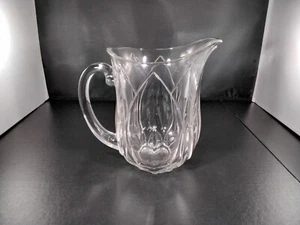 ANTIQUE EAPG Pitcher Pressed Glass Pitcher FANCY with handle - Picture 1 of 4