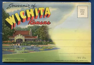 Wichita Kansas Riverside Park Stadtansichten Postkartenordner PF744 - Bild 1 von 2