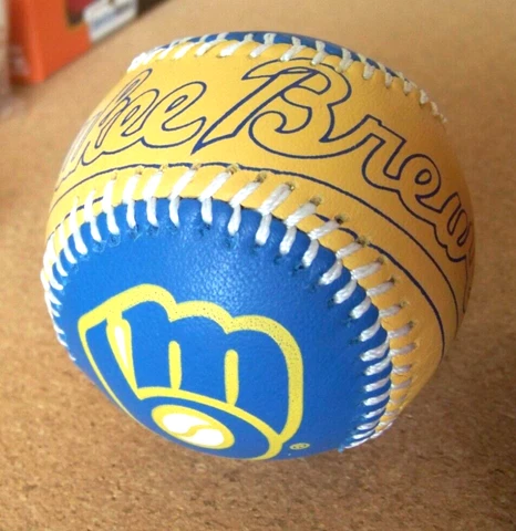 1993 Milwaukee Brewers Spinneybeck baseball ball real leather MLB c41275 Cover