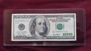 4466 7171 One Hundred Dollar Bill $100 REPEAT FANCY & NOSTRIL ERROR - Picture 1 of 2