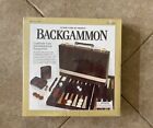 New Backgammon Game Strategy Dice Chips Leatherette Case