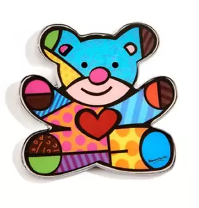 ROMERO BRITTO ALU MAGNET: Teddybär Design - Bild 1 von 1