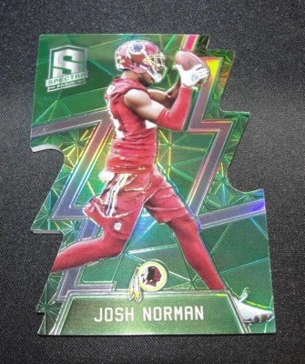 2016 Panini Spectra JOSH NORMAN #37 Neon Green Die Cut/15 Washington REDSKINS  - Image 1 of 2