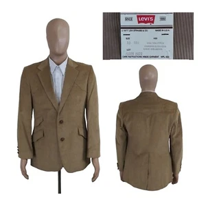 NEU Vintage Levis 1977 DEADSTOCK Western Rockabilly Cord Blazer Jacke 40R - Bild 1 von 10
