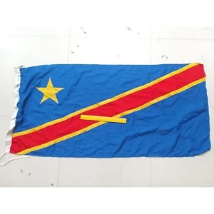 REPUBLIC OF CONGO Vintage Country Out Door Flag | From Ship Salvage (7336) - Picture 1 of 1