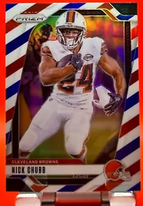 2024 Panini Prizm Red White & Blue Prizm Nick Chubb #65 - Bild 1 von 2
