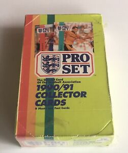 vintage sealed Box pro set 1990 football Soccer collector card Sealed 48 Packs