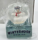 Winterhook Winter Ale Mini Snow Globe with Snowman - NEW in Original Box