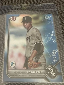 2022 Bowman 1st Edition Norge Vera #BPPF-100 Blue Parallel #122/150 - Picture 1 of 1