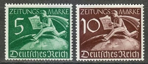 Germany 1939 MNH Mi Z738-Z739 Sc P1-P2 Newsboy and Globe / Postman ** - Picture 1 of 2