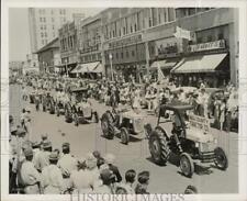 Press Photo Ford Tractors in Parade to Central Texas Fair, Temple, Texas