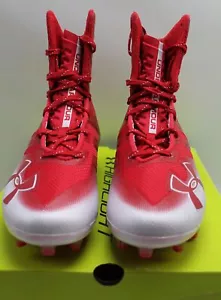 Under Armour Mens Highlight MC Red Football Shoes Cleats - Size 8 - 3000177-601 - Picture 1 of 5