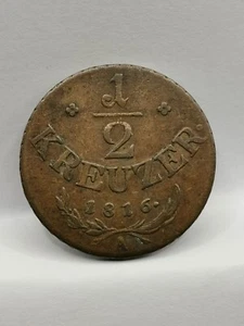 1/2 KREUZER 1816 A VIENNE AUTRICHE / AUSTRIA - Imagen 1 de 3