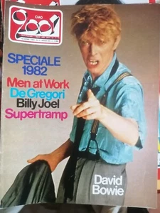 CIAO 2001 2 1983 DAVID BOWIE BILLY IDOL BERNARDO LANCEETTI DE GREGORI MEN AT WORK - Picture 1 of 1