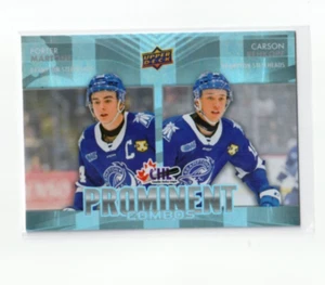 PORTER MARTONE CARSON REHKOPF '24/25 Upper Deck CHL PROMINENT COMBOS card #PC-11 - Foto 1 di 1