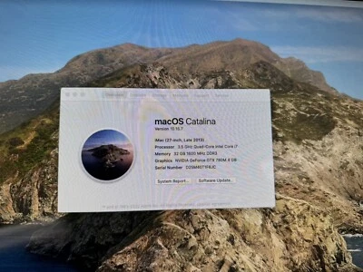 macOS Catalina Version 10.15.7 iMac (27-inch, Late 2013) - Image 1 of 4