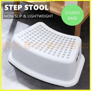 Portable Single Step Stool Plastic Ladder Kitchen Bathroom Kids Toilet Training - Picture 1 of 9