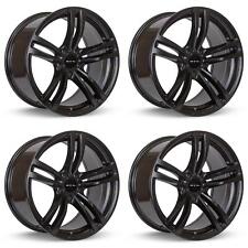 NEW Set of 4 Wheels 18in Satin Black Fits Acura BMW Buick Cadillac Chevro 081581