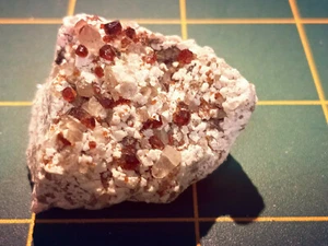 Spessartine Garnets w/ Smoky Quartz & Mica on Microcline Matrix. - China - Picture 1 of 9