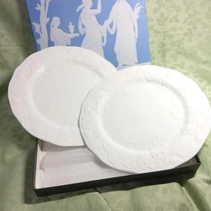 Wedgwood Erdbeere & Weinrebe Teller 10,8 Zoll (27,5 cm) 2er Set gebraucht Japan mit Box - Bild 1 von 8