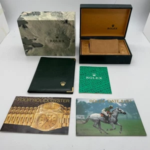 Rolex Genuino Datejust 16233 Caja Reloj Caja 68.00.55 Folleto Pass Caja Exterior - Imagen 1 de 15