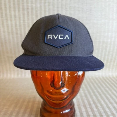 Кепка бейсболка RVCA VA мужская OSFA синяя серая с вышитым логотипом серфинг коньки - Изображение 1 из 4