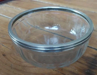 Coupe en cristal cerclée argent Minerve  1er titre D:20cm H:8.5cm - Photo 1/4