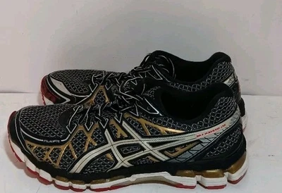 ASICS Gel-Kayano 20 20th Anniversary Black White Gold Mens 10.5 4E - image 1 of 4